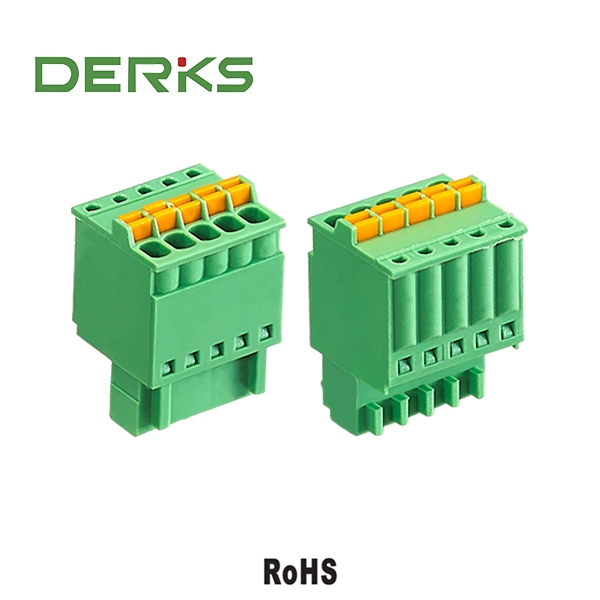 Pluggable Spring Screwless Terminal Block 2.50