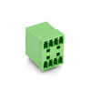 3.81mm Pitch Double Deck Pcb Pluggable Terminal Block Header with Right Angled Pin