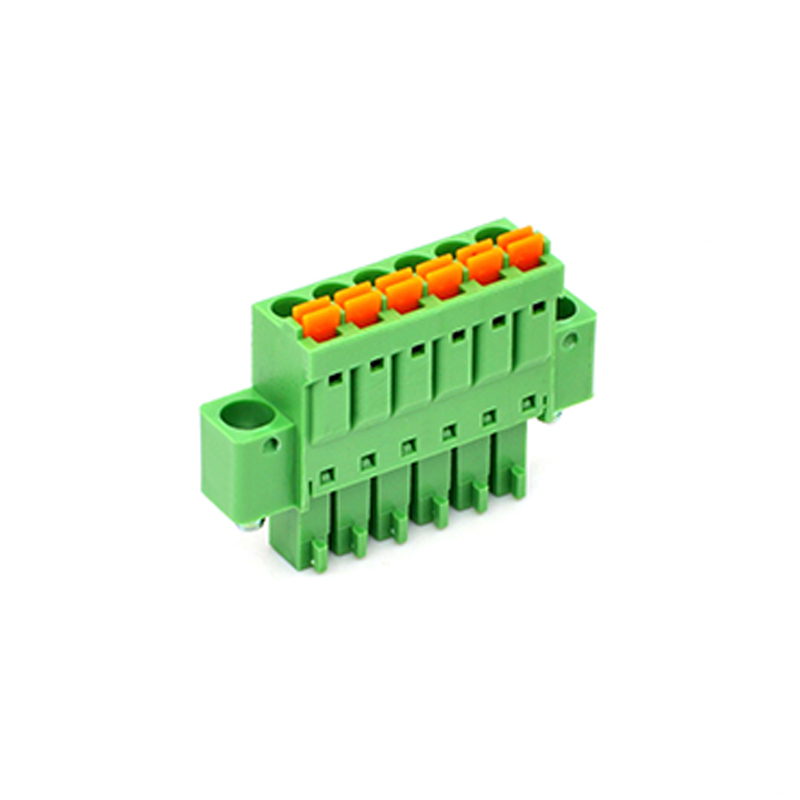 3.50mm Pitch Push in Connection Spring Clamp Pcb Pluggable Screwless Terminal Block with Super Thin Wall